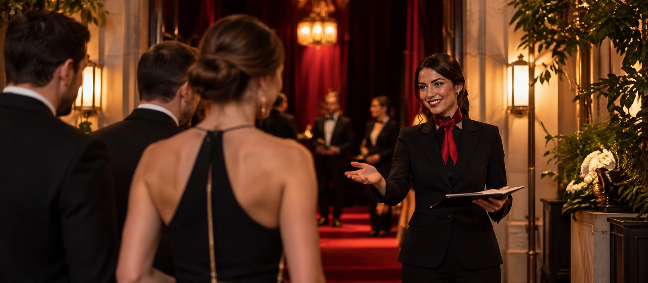 Figyelmes rendezvényfogadás elegáns környezetben