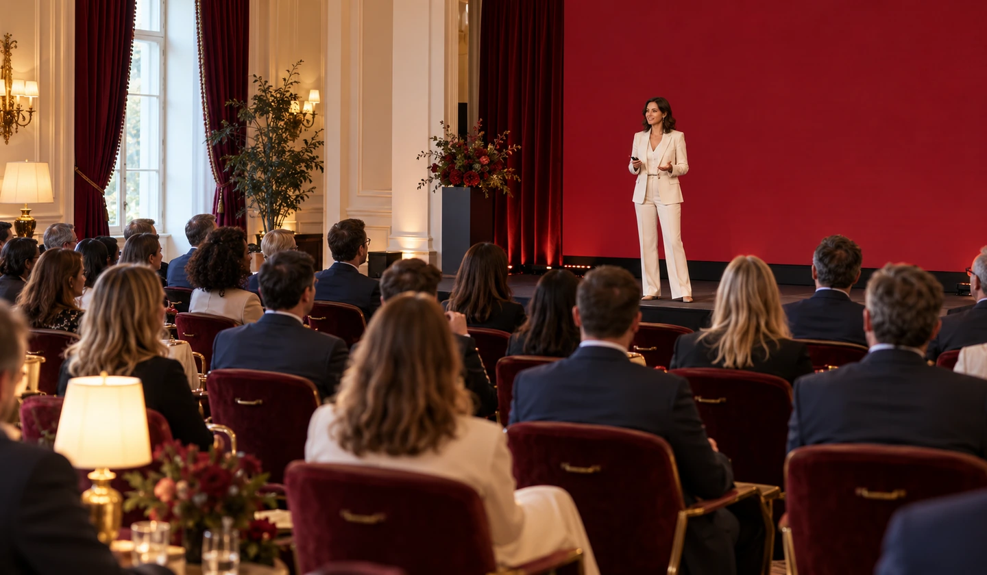 Konferencia · Termékbemutató · Networking hangulata